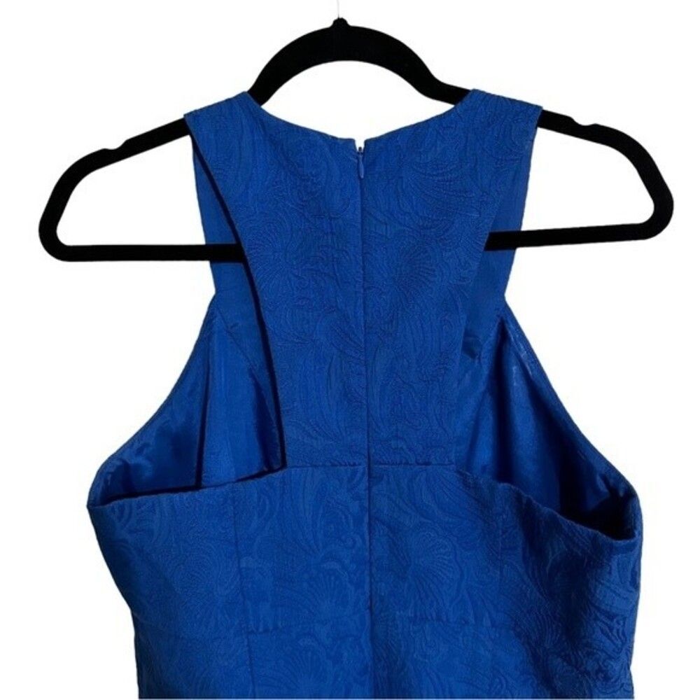 Laundry By Shelli Segal Jacquard Jewel Embellished Sheath Dress Sz 10 - Picture 6 of 11